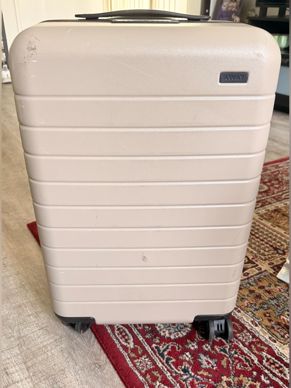 AWAY Hardshell Carry-On Suitcase in SAND w/ FREE Away luggage tag! - Picture 4 of 5